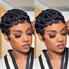 Human Hair Pixie Wig